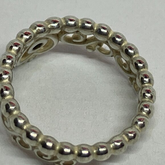 Pandora ALE 925 Sterling Silver My Princess Tiara Ring Sz 5 1/4" - Picture 2 of 5